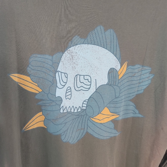 PARALLEL X LEAGUE AXEL LONG SLEEVE SKULL ARMY CREWNECK MENS SHIRT NEW WITH TAGS - Picture 10 of 16